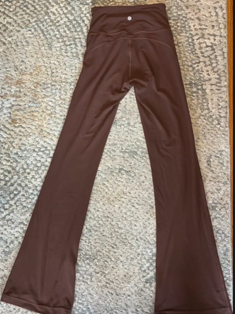 Lululemon Groove Super-High-Rise Flared Pant Nulu Size 4 Brown Yoga Pants